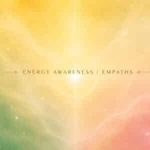 Energy awareness and empathy symbol on gradient background